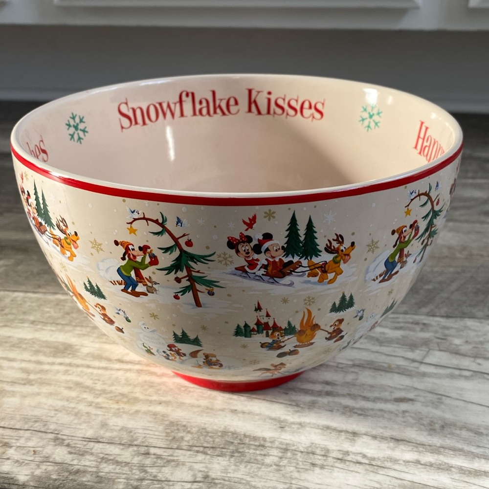 Disney Holiday Serving Bowl